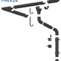 Соединитель желоба d-125 мм Металл Профиль FORAMINA FREEZE Valori двухсторонний 0,6 Grey