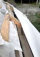 Устройство карнизного свеса под металлочерепицу Ламонтерра