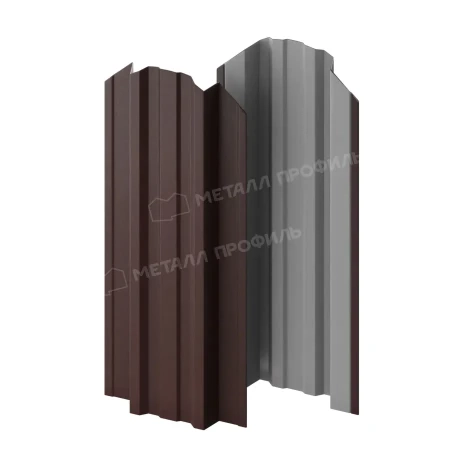 Прямоугольный Trapeze Viking E 0,5 RAL 8019 фигурный