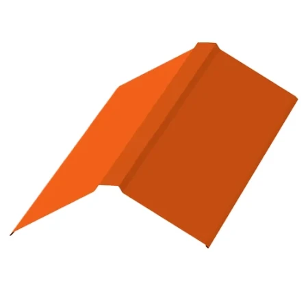 Планка конька плоского Металл Профиль 190x190x2000 0,45 Полиэстер цвет RAL 2004