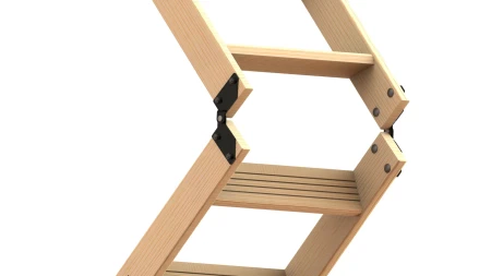 Чердачная люк-лестница Oman складная 3-х секционная Standard   фото