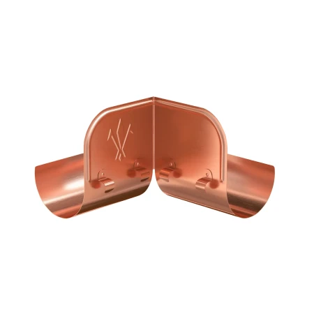 Ограничитель перелива желоба d-125 мм угловой Aquasystem Элит 0,6 медный Ограничитель перелива желоба d-125 мм угловой Aquasystem Элит 0,6 медный