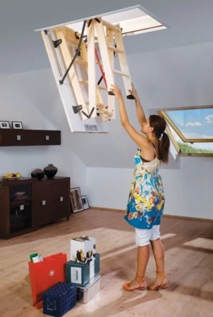 Чердачная люк-лестница Fakro LWK Komfort   фото