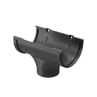 Воронка желоба ПВХ d-120x80 мм Döcke Standard серая RAL 7024