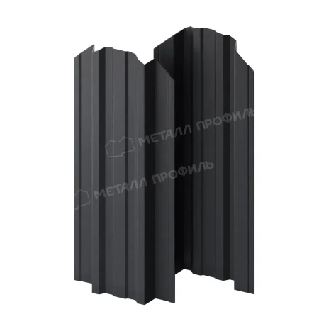 Прямоугольный Trapeze Viking двусторонний 0,45 RAL 7024 фигурный Прямоугольный Trapeze Viking двусторонний 0,45 RAL 7024 фигурный