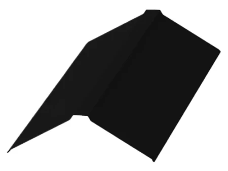 Планка конька плоского Металл Профиль 150x150x2000 0,50 PURMAN цвет RAL 9005