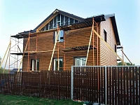 Монтаж каркаса и утепления фасада