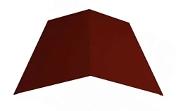 Планка конька плоского простая Металл Профиль 115x115x2000 Полиэстер 0,45