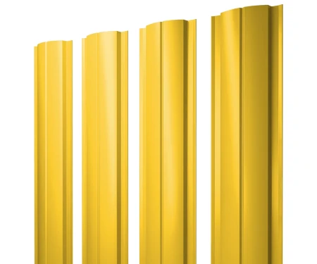 Полукруглый Slim Satin 0,5 RAL 1018 прямой