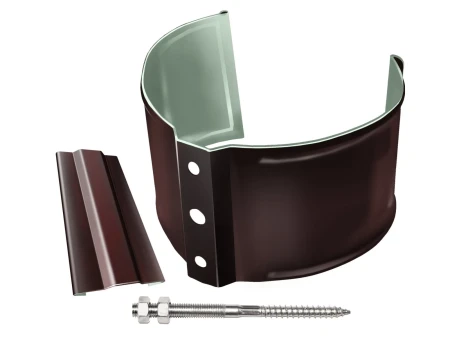 Кронштейн трубы на кирпич d-90 мм Grand Line Optima Полиэстер двухсторонний 0,6 RAL 8017