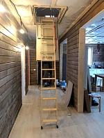 Чердачная лестница Fakro LWT Thermo 70x120 в разложенном виде