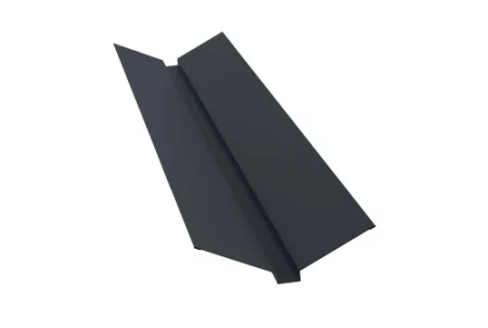Планка ендовы верхней Grand Line 115x30x115 0,5 PurPro Matt цвет RAL 7024 Планка ендовы верхней Grand Line 115x30x115 0,5 PurPro Matt цвет RAL 7024