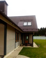 Завершённый монтаж окна Факро на крыше объекта 13