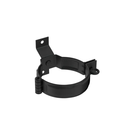 Декоративный хомут (кронштейн) трубы под дерево d-90 мм Aquasystem Premium PU Matt 0,6 RAL 9005