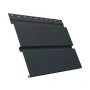 Металлический софит Grand Line Квадро Брус Rooftop Matte (Стальной бархат) 0,5 с полной перфорацией Ral 7016