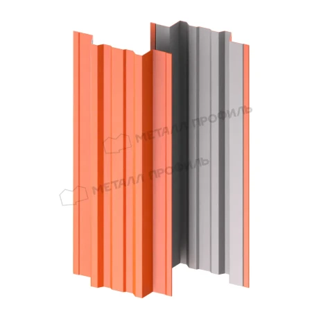 Прямоугольный Trapeze Полиэстер 0,45 RAL 2004 прямой