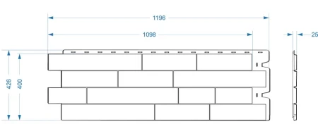 Пластиковая фасадная панель Döcke Stein   фото