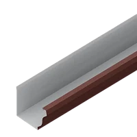 Желоб водосточный 120x86x3000 мм Металл Профиль FORAMINA FREEZE QUADRO Valori двухстороннее 0,5 DarkBrown