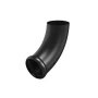 Колено стока (отвод трубы) декорированный d-90 мм Aquasystem Premium PU Matt 0,6 RAL 9005