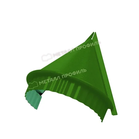 Заглушка конька круглого конусная Металл Профиль 0,5 Norman цвет RAL 6018