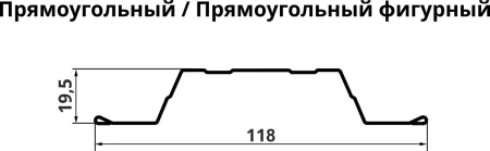 Штакетник Grand Line Прямоугольный Velur 0,5 прямой   фото Штакетник Grand Line Прямоугольный Velur 0,5 прямой   фото