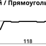 Штакетник Grand Line Прямоугольный Velur 0,5 прямой   фото Штакетник Grand Line Прямоугольный Velur 0,5 прямой   фото