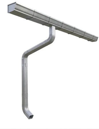 Комплект металлического водостока ГрандЛайн Vortex 127x78 мм Оцинкованный   фото