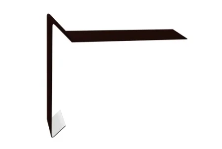 Планка ветровая для мягкой кровли Grand Line 100x20x100 0,5 Satin цвет RR 32