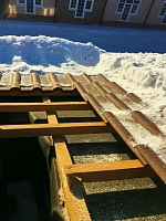 Открытие проёма в кровле для мансардного окна