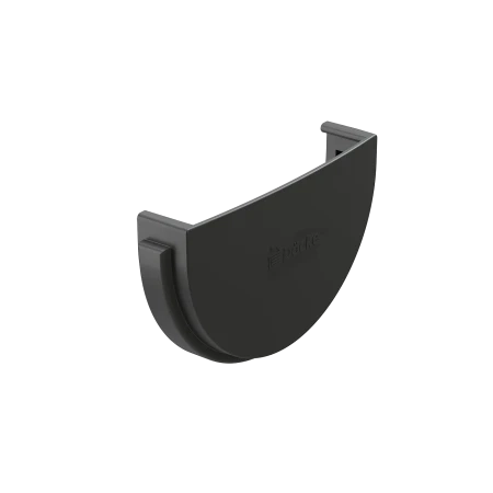 Заглушка желоба d-120 мм ПВХ Döcke Standard серая RAL 7024