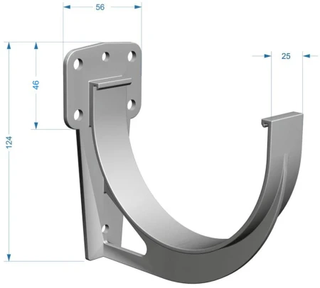 Кронштейн желоба ПВХ d-120 мм Döcke Premium   фото