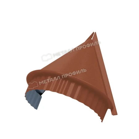 Заглушка конька круглого конусная Металл Профиль Viking E 0,5 цвет RAL 8004