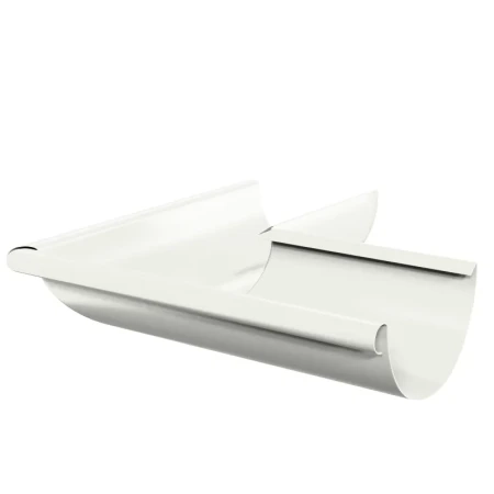 Угол желоба наружный d-150 мм Металл Профиль FORAMINA PUR Purman двухсторонний 0,6 RAL 9010