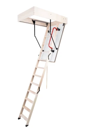 Чердачная люк-лестница Oman Складная 3-х секционная противопожарная Maxi EI45   фото