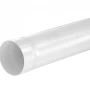 Труба круглая водосточная d-100 мм 1 м Aquasystem Premium Pural 0,6 RAL 9003