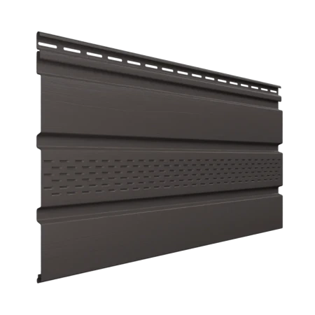 Виниловый софит Технониколь с частичной перфорацией пекан