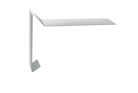 Планка ветровая для мягкой кровли Grand Line 100x20x70 0,5 Satin цвет RAL 9003