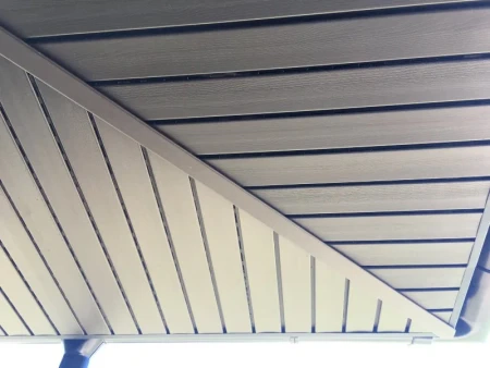 Виниловый софит Grand Line Estetic Premium со скрытой перфорацией коричневый