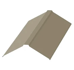 Планка конька плоского Металл Профиль 120x120x2000 Полиэстер 0,45