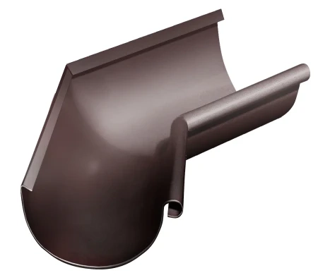 Угол желоба внутренний d-150 мм 135 гр Grand Line Полиуретан 0,6 RAL 8017