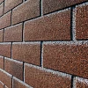 Фасадная плитка под кирпич с каменной крошкой коричневого цвета