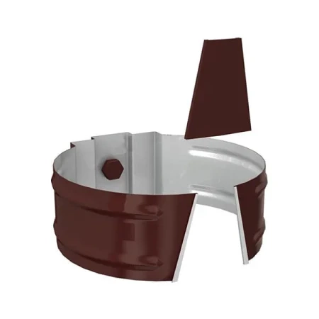 Держатель трубы d-150 мм Металл Профиль Проект Полиэстер 1,0 RAL 8017