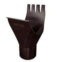 Воронка желоба d-150x100 мм Grand Line GL PU Полиуретан 0,6 RAL 8017