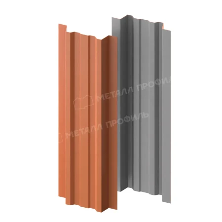 Прямоугольный Lane Norman 0,5 RAL 8004 прямой