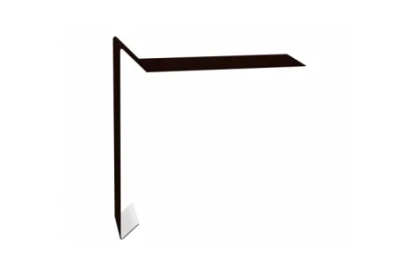 Планка ветровая для мягкой кровли Grand Line 130x25x100 0,5 Satin цвет RR 32