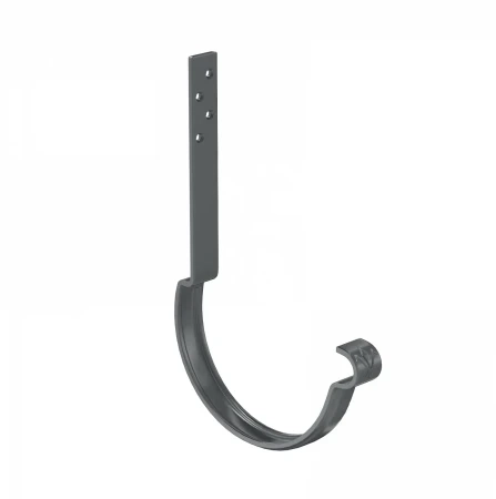 Крюк желоба d-125 мм усиленный длинный Aquasystem Premium Pural 4,0 RAL 7024