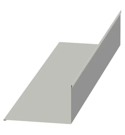 Планка примыкания верхняя Металл Профиль 140x90x2000 0,45 Полиэстер цвет RAL 9002