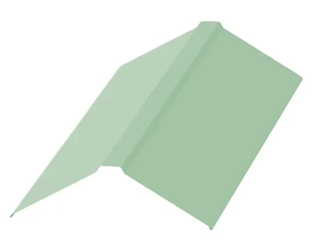 Планка конька плоского Металл Профиль 190x190x2000 0,5 Norman цвет RAL 6019