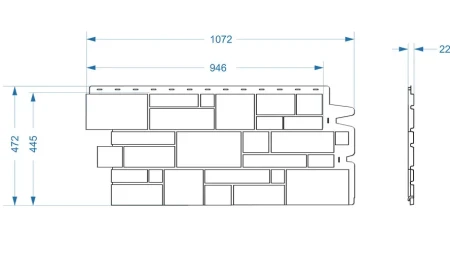 Пластиковая фасадная панель Döcke Burg   фото