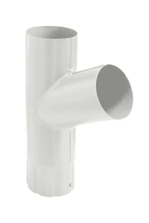 Тройник трубы d-100 мм Grand Line Полиуретан 0,5 RAL 9003